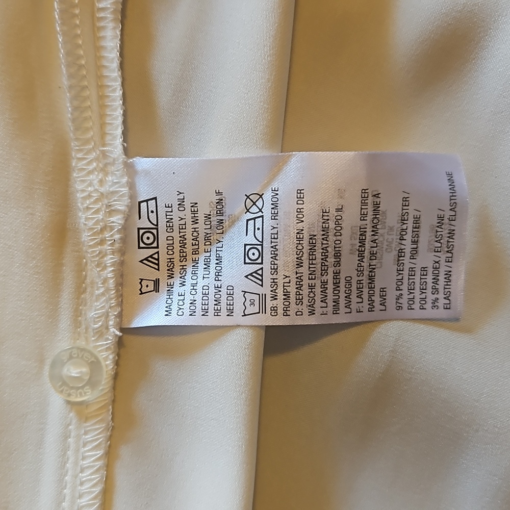 NWOT Suzanne Graver oversized blouse,size small,cream color - Picture 9 of 10